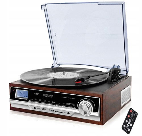 Cr 1168 Gramofón s rádiom a Bluetooth MP3 Usb Sd Nahrávanie