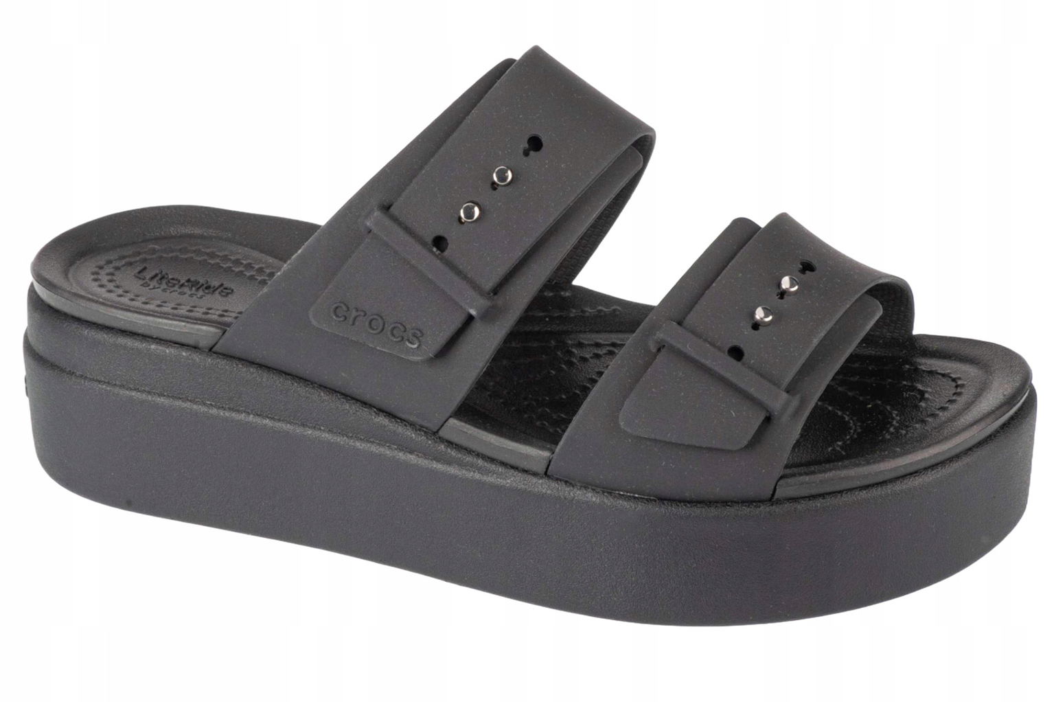 Crocs Brooklyn Low Wedge Sandal [37/38] Dámske sandále Čierna