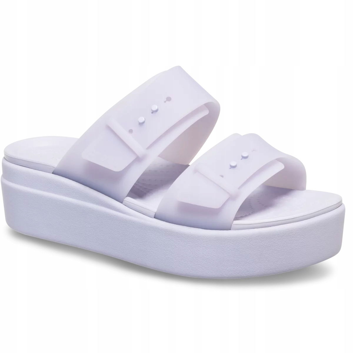 Crocs Dámske sandále na podpätku, ľahké, Brooklyn Buckle Low Wedge 37-38