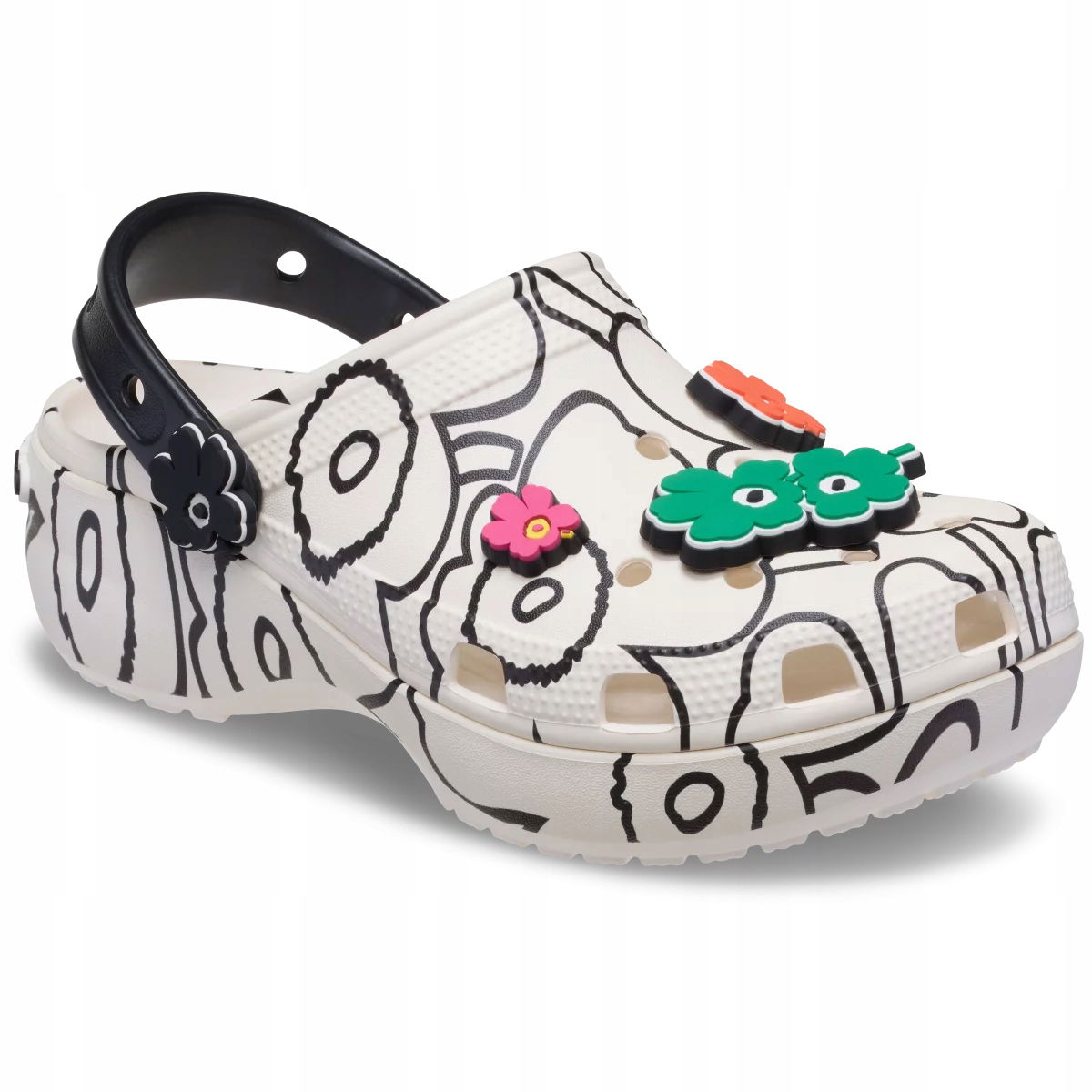 Crocs Dámske topánky Dreváky Klapky Classic Platforma Marimekko Clog 37-38