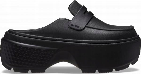 Crocs Stomp Loafer 39.5 M7/W9 Čierne/Čierne