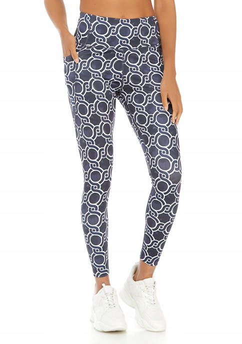 Crown & Ivy dámske legíny Double Pocket modré S
