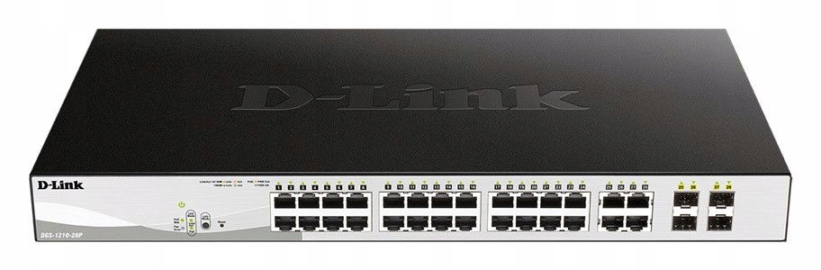 D-link Prepínač DGS-1210-28P 24GE PoE 4SFP