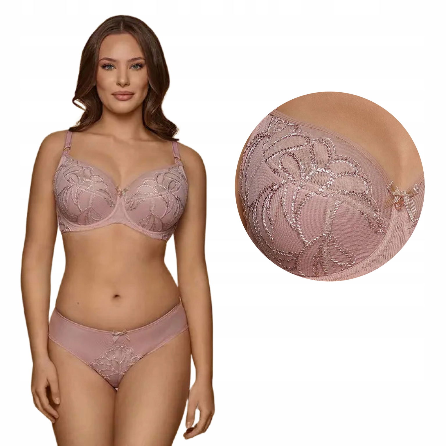 Dalia Quinn K37 semi soft ružová polovystužená podprsenka 80E