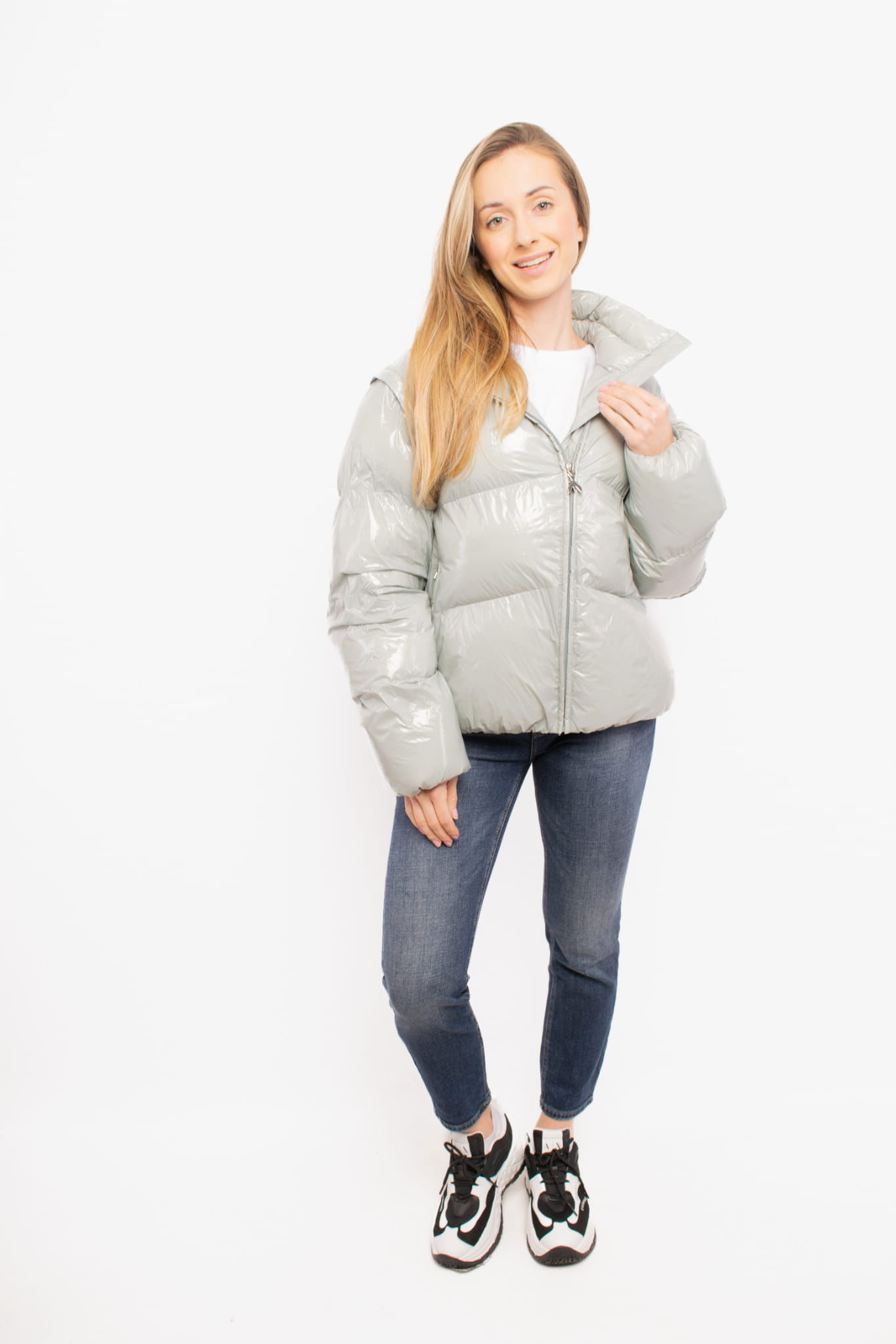 Dámska bunda Patrizia Pepe 2O0150 A488 sivá Jackets: 38