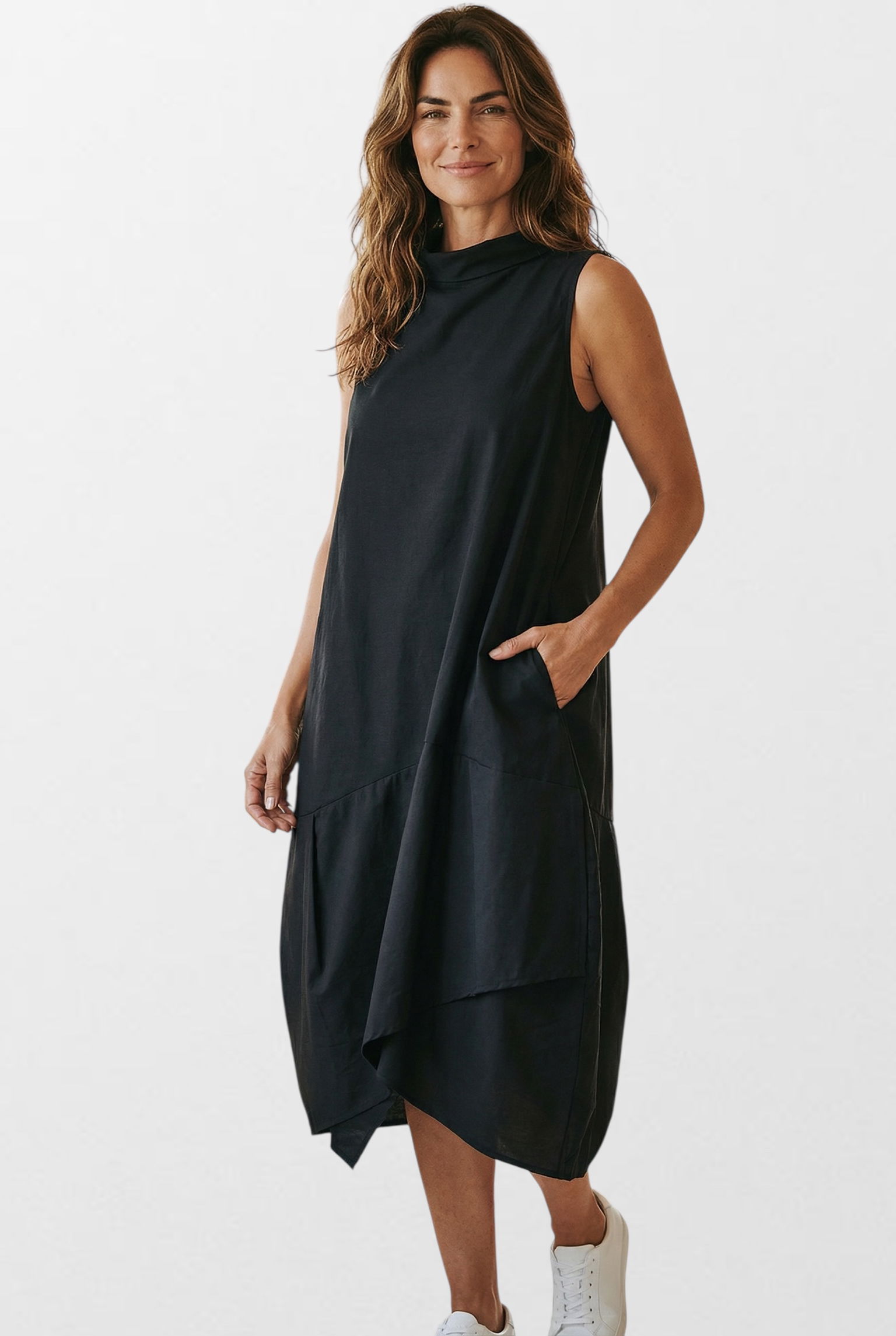 Dámska čierna elegantná sukňa Wendy Trendy