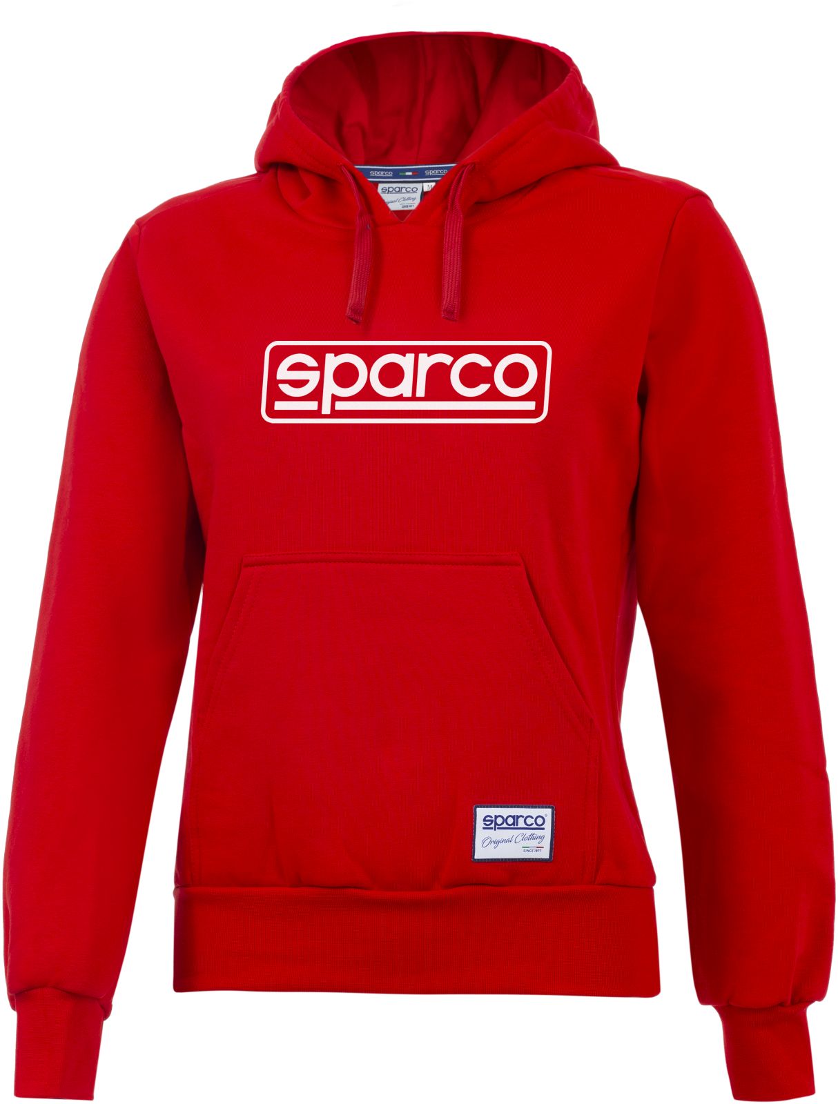 Dámska mikina s kapucňou Sparco Frame červená S