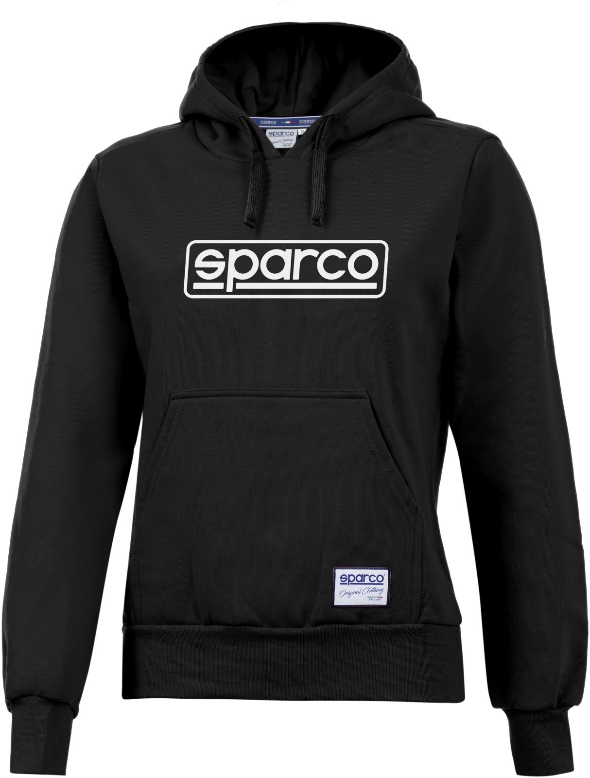 Dámska mikina s kapucňou Sparco Frame čierna S