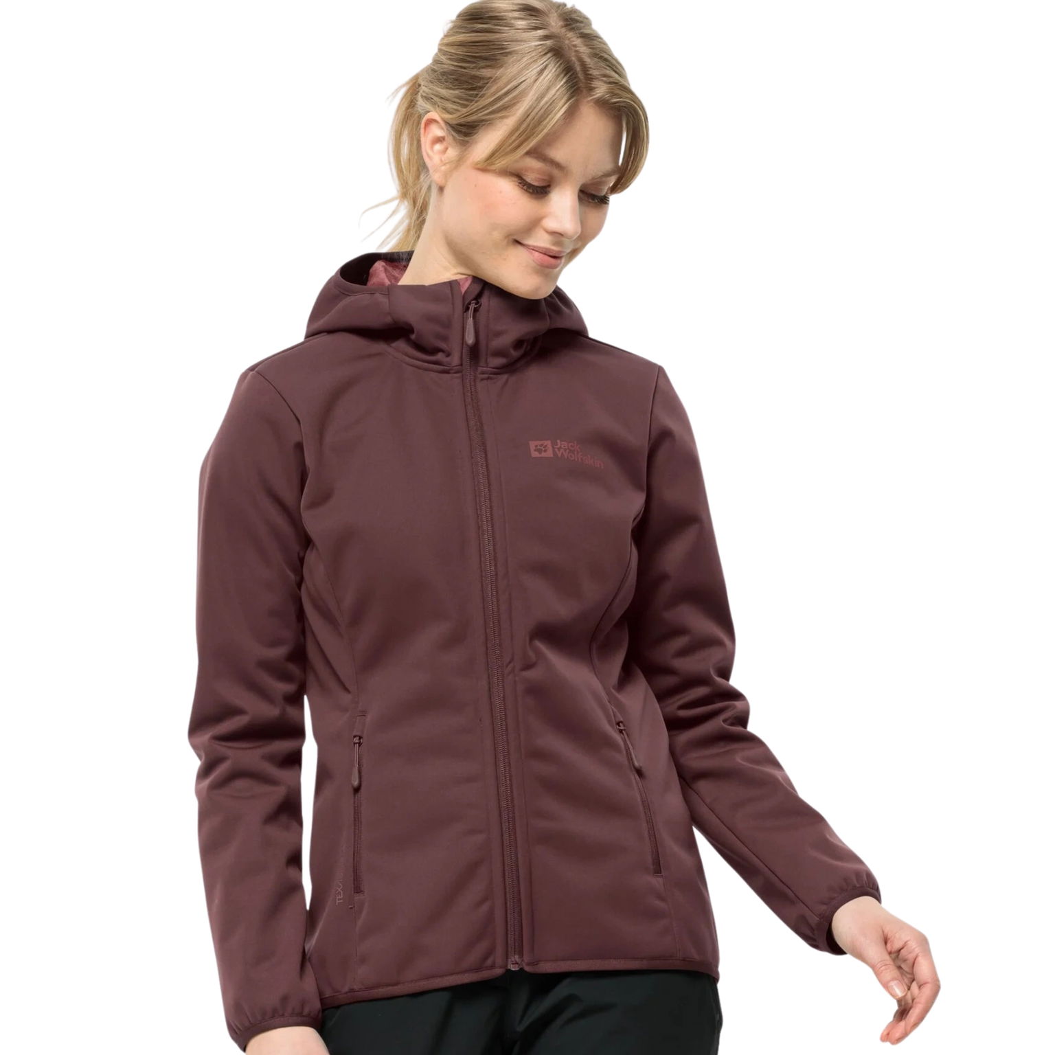 Dámska Softshellová Bunda Jack Wolfskin S Kapucňou, Vodeodolná, M