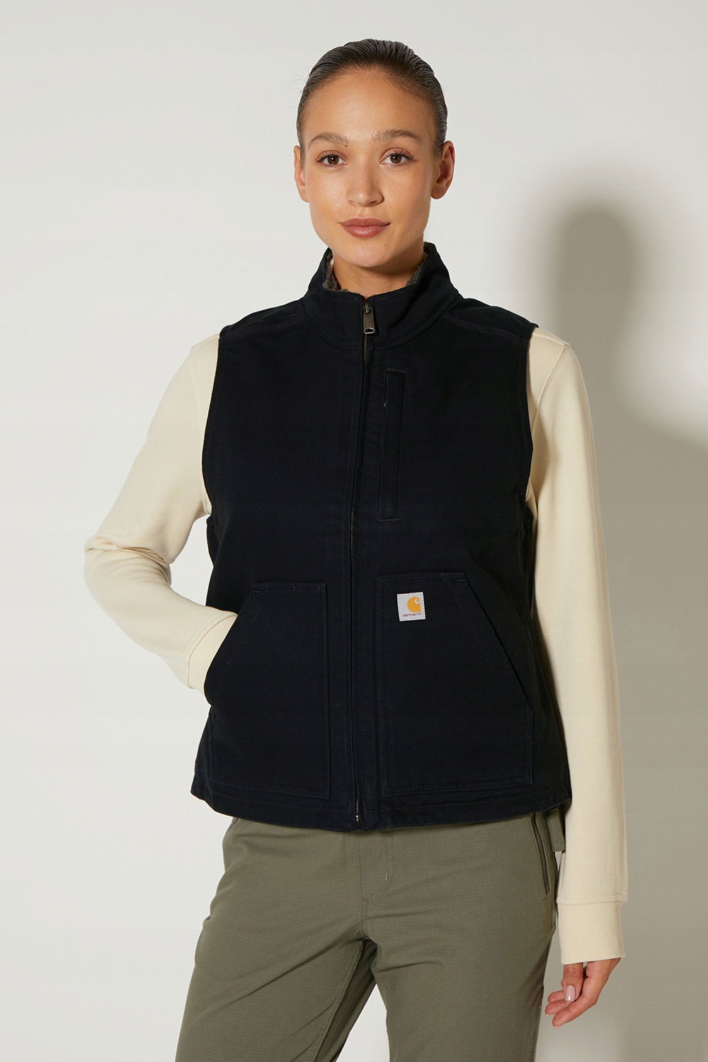 Dámska vesta Carhartt Sherpa Mock Neck
