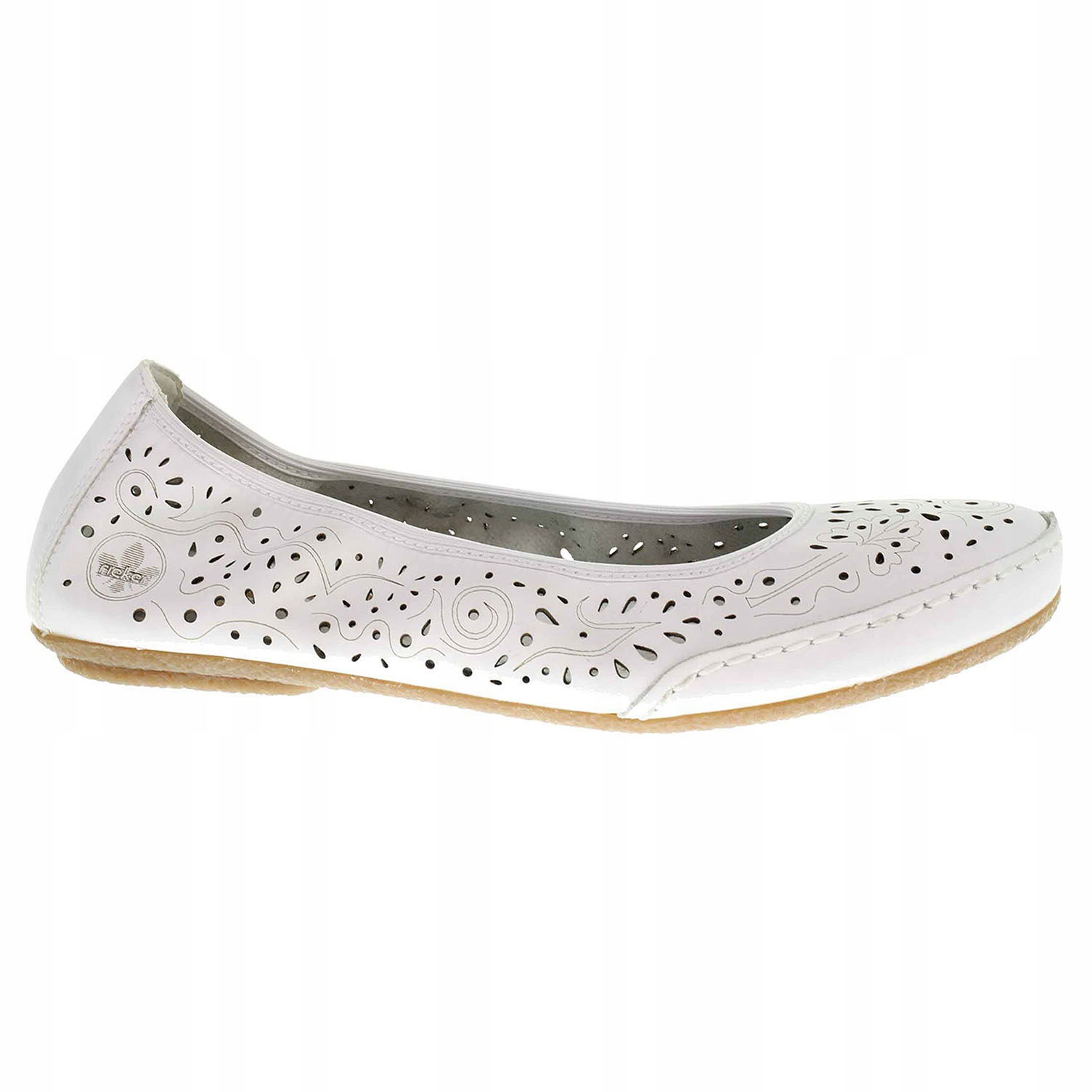 Dámske baleríny Rieker 41460-80 weiss 41