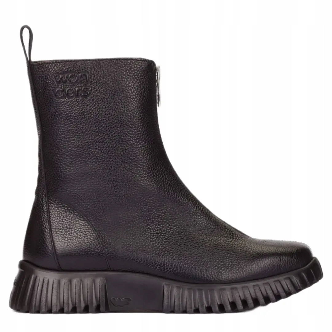 Dámske členkové čižmy Wonders A-4403 wild negro 41, Čierna