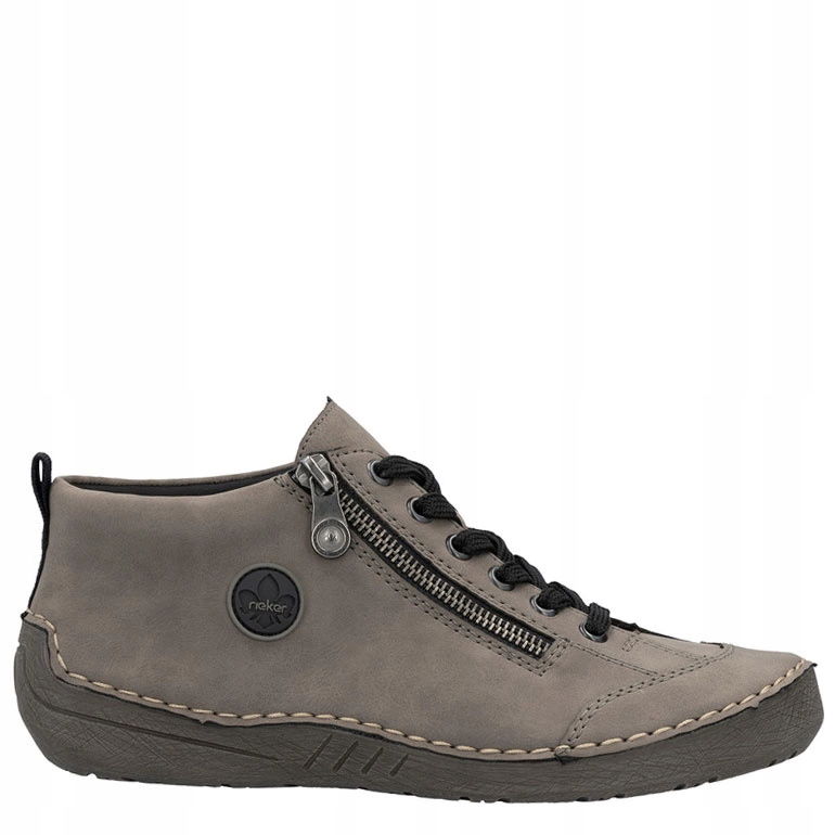 Dámske hnedé nízke topánky Rieker 52514-42-GRAY veľ. 37