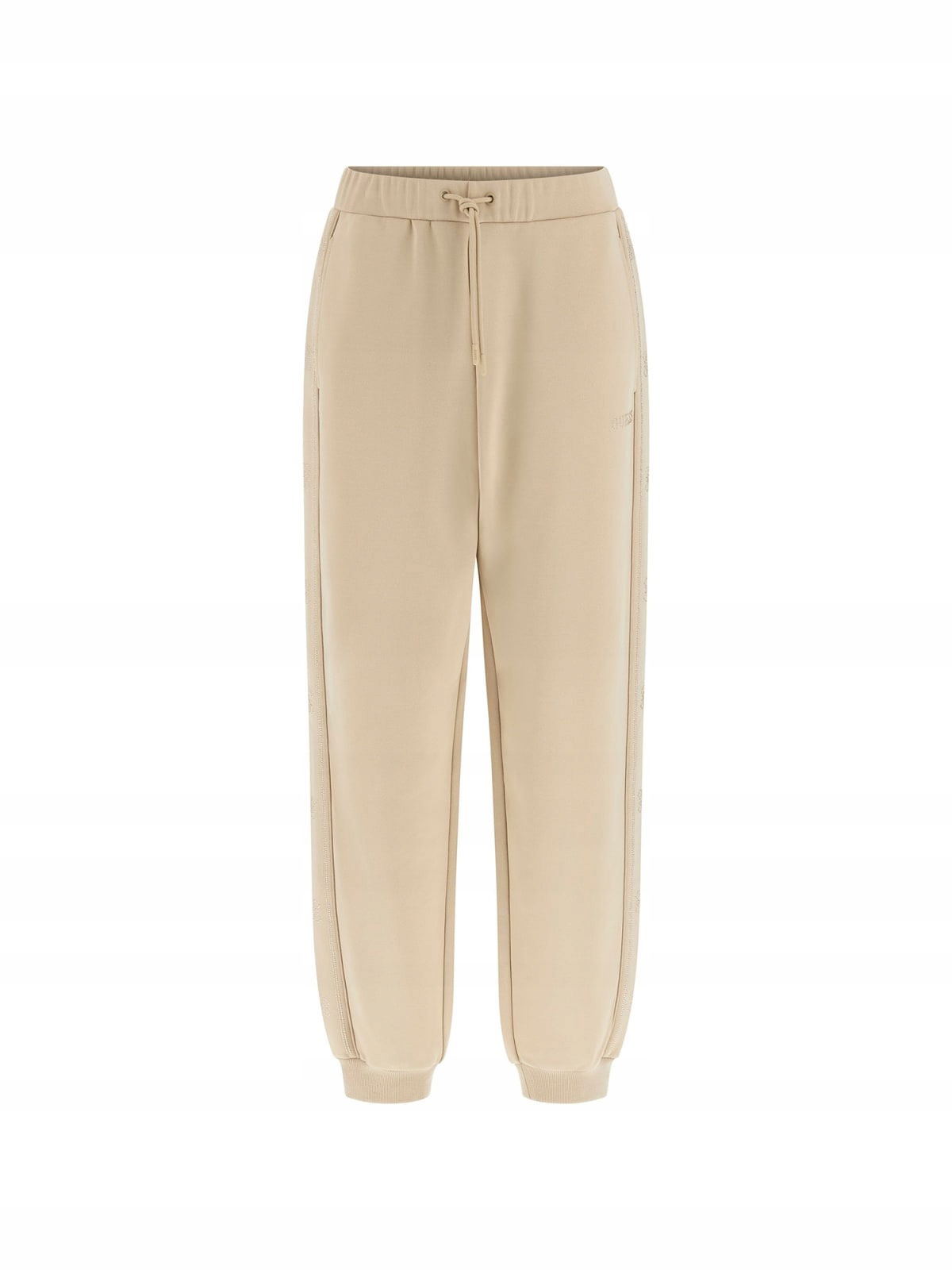 Dámske Joggerové Tepláky S Logom Na Páse, Krémové Guess L
