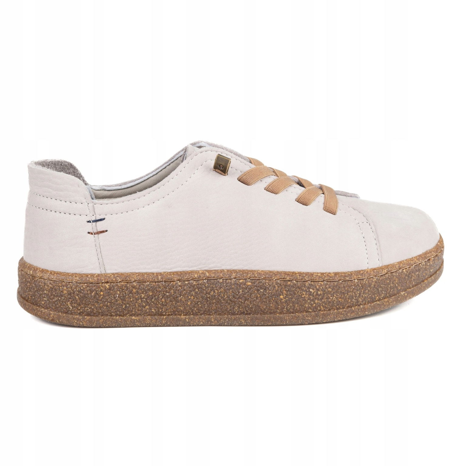 Dámske kožené barefoot-friendly tenisky béžové 37