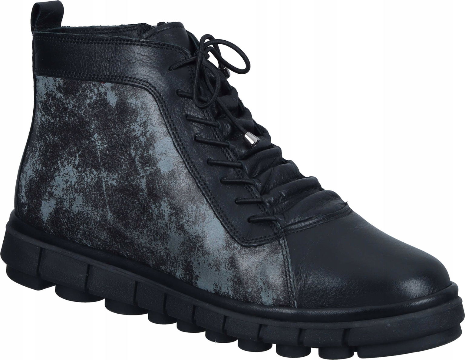 Dámske Kožené Čižmy Manitu 990532-01 Black
