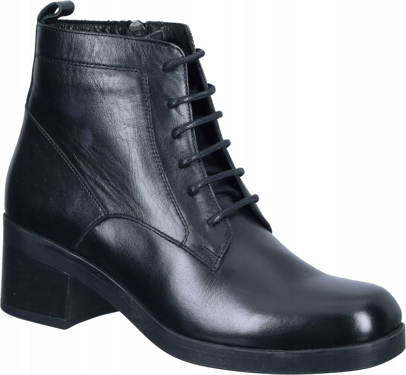 Dámske Kožené Čižmy Piazza 960306-01 Black