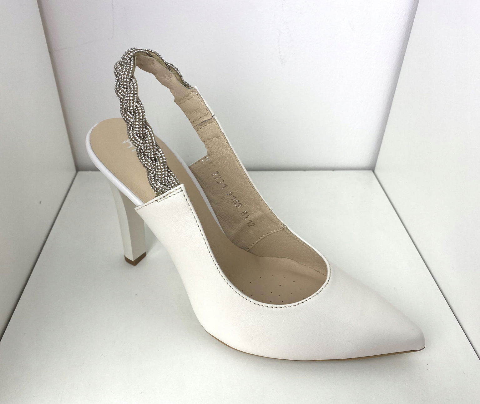 Dámske kožené lodičky Higo 2183 Ivory/Ecri 40, Ecri