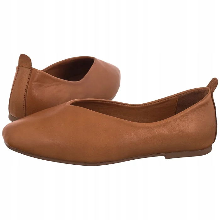 Dámske kožené topánky Baleríny Artiker Hnedá 58C2610 Brown