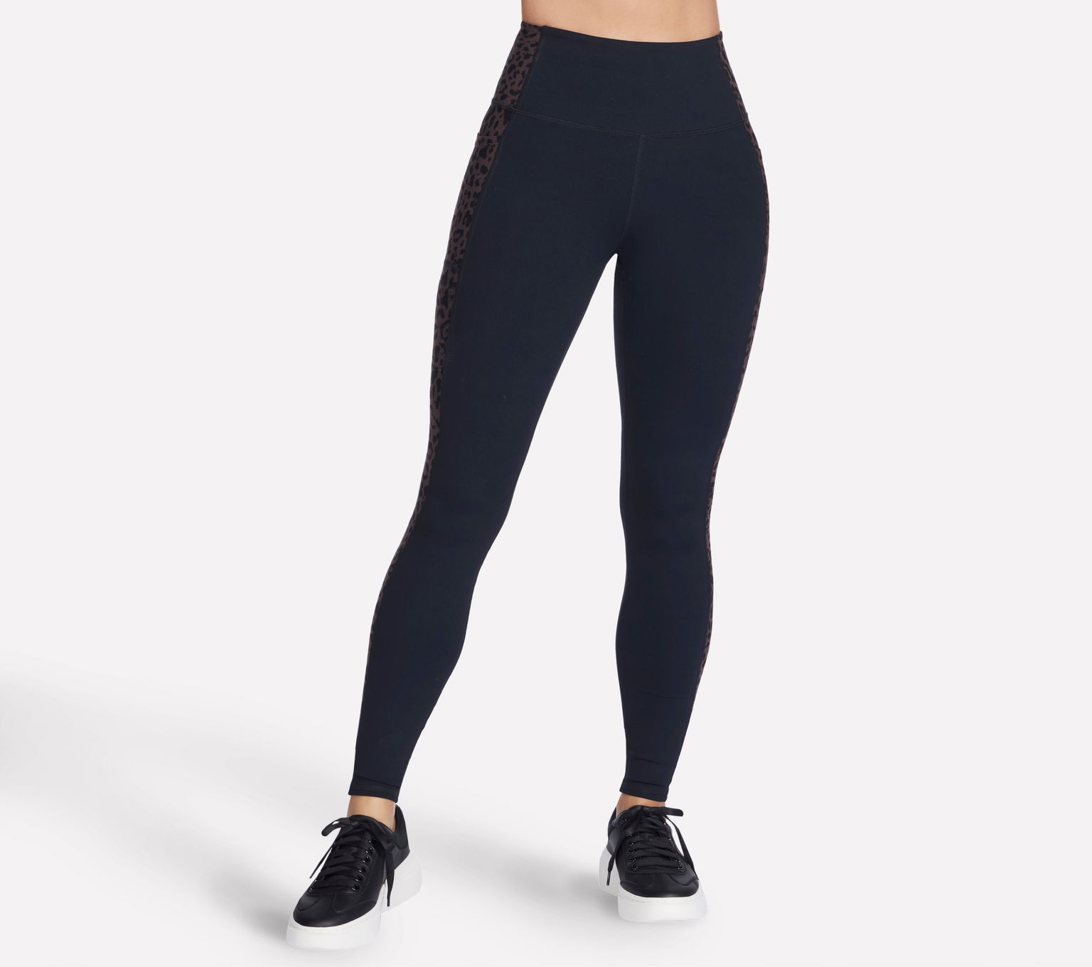 Dámske legíny Skechers Go Walk Full Length High-Waisted Cheetah Legging