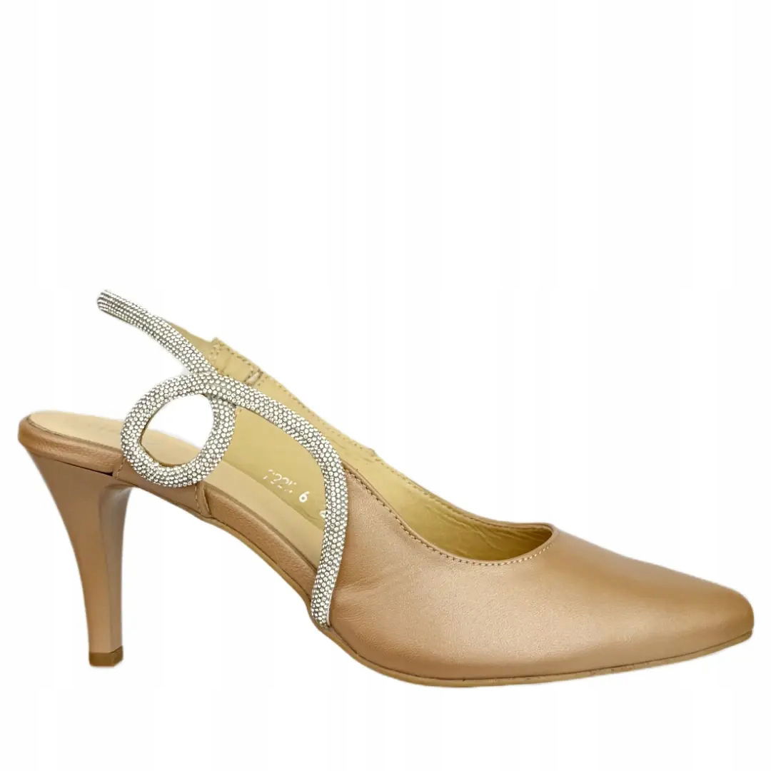 Dámske lodičky Higo 2879 BEŽ344 39, Béžová
