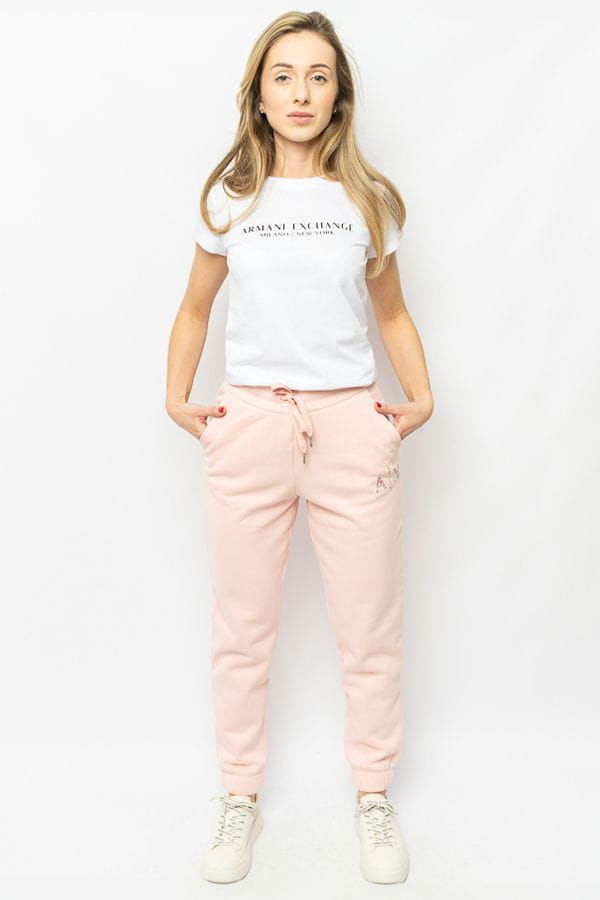 Dámske nohavice Armani Exchange 6RYP94 Yjefz ružové S