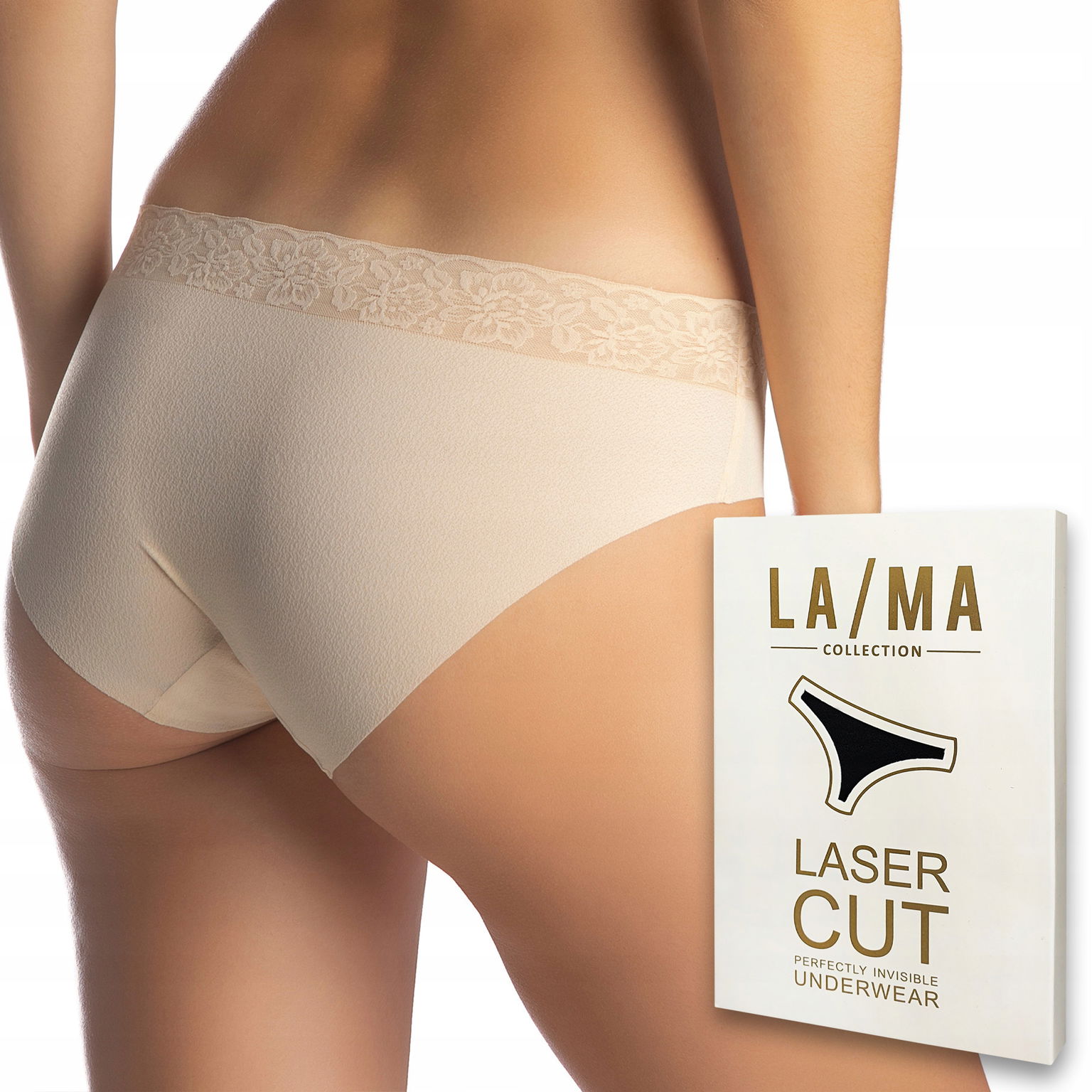 Dámske nohavičky čipka Lama Laser Cut 5000BI06 XL