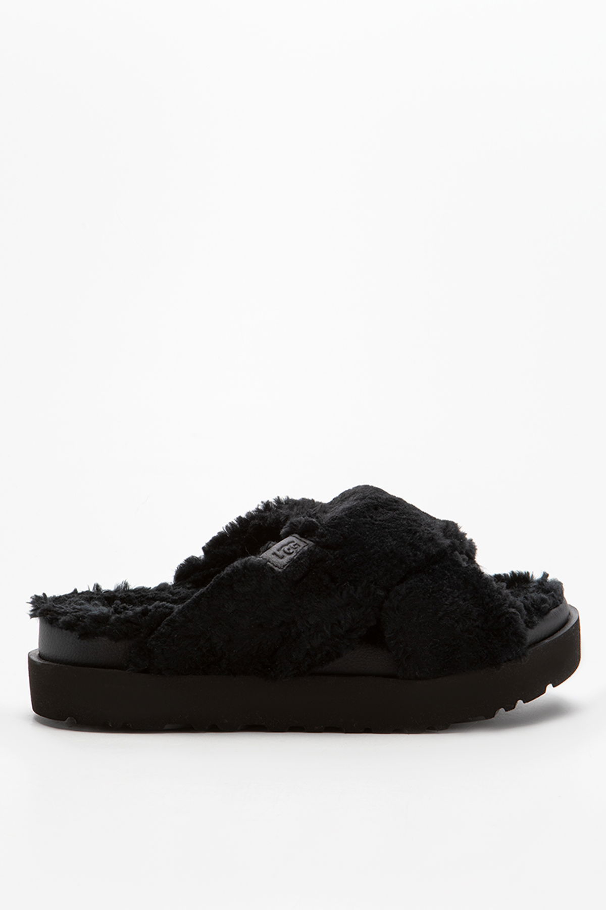 Dámske Papuče Ugg Fuzz Sugar Cross Sl.black W 1135131-BLK (36)