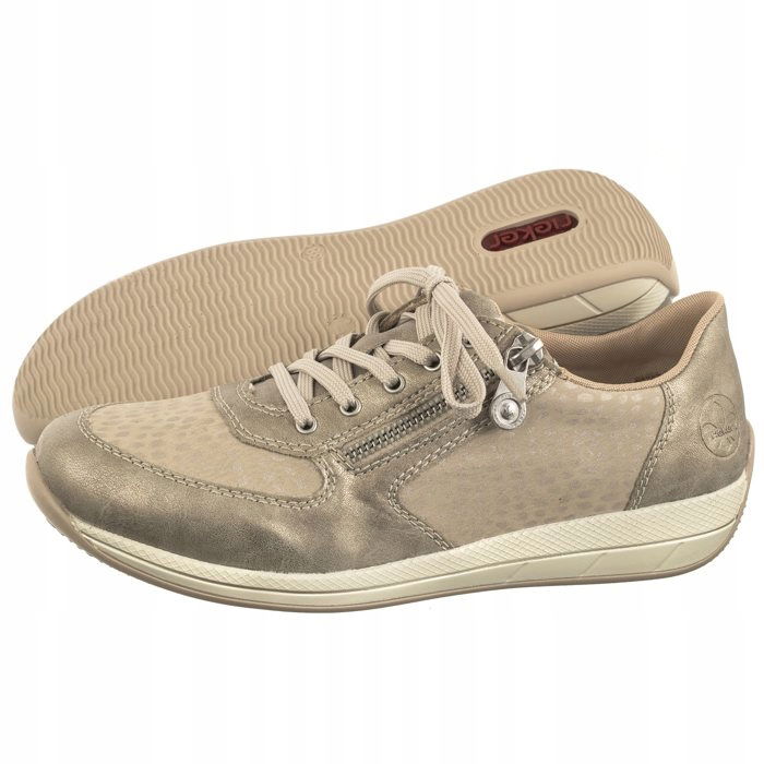 Dámske poltopánky Rieker Béžové N1112-60 Beige