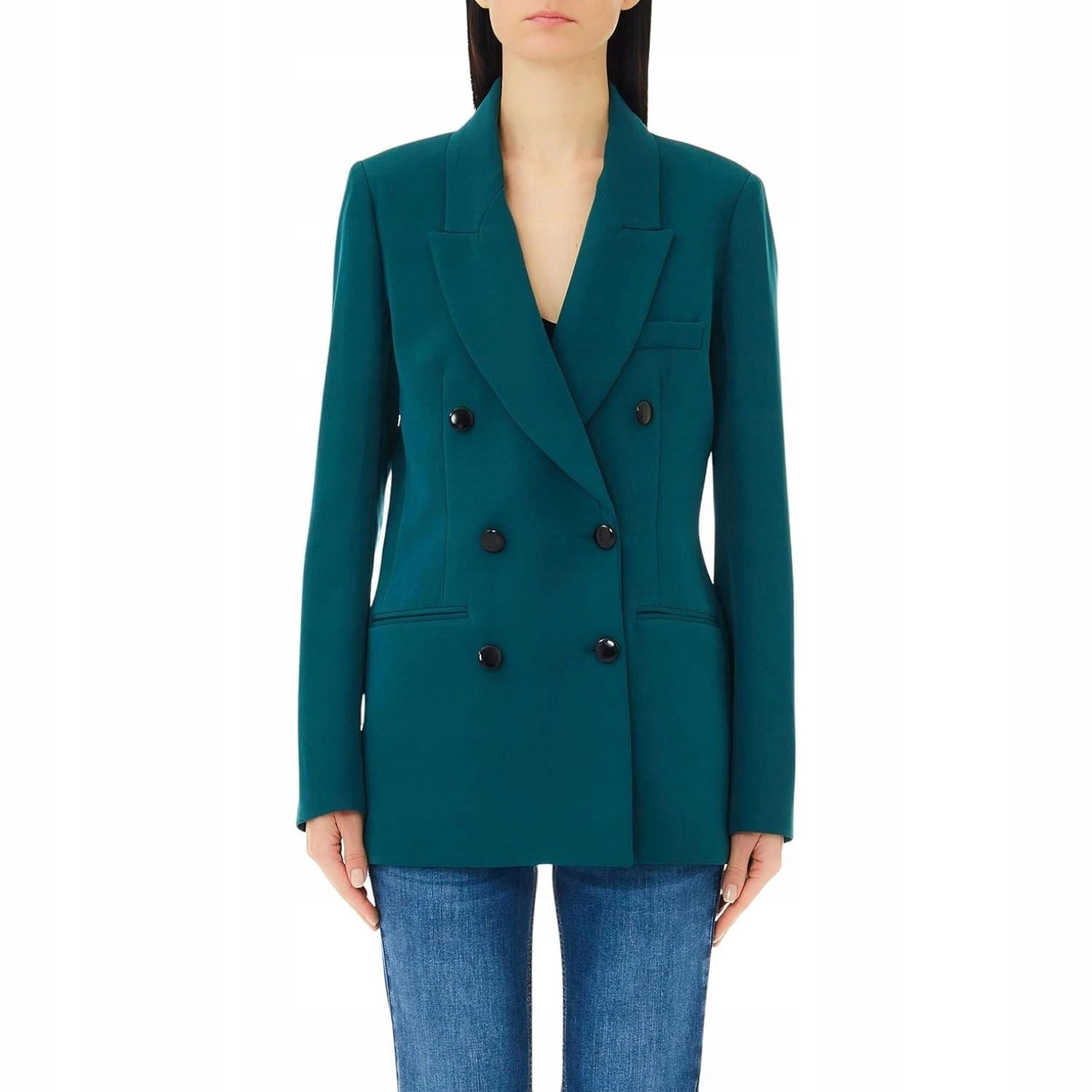 Dámske sako Liu Jo hladké, zelené, klasické, elegantné It 42/M