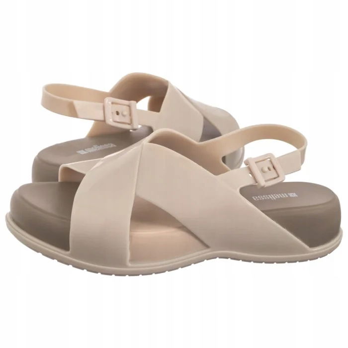 Dámske sandále na platforme Melissa Mare 36047 Beige Béžové