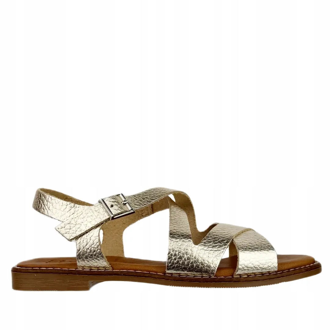 Dámske sandále Oh! My Sandals 5572 doya champan veľkosť 39, Zlaté