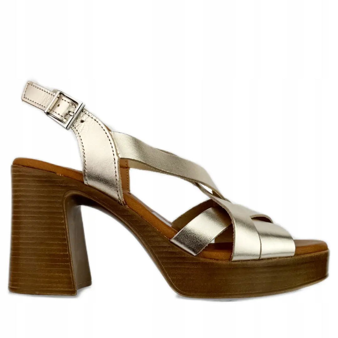 Dámske sandále Oh! My Sandals 5645 champan 39, Zlatý