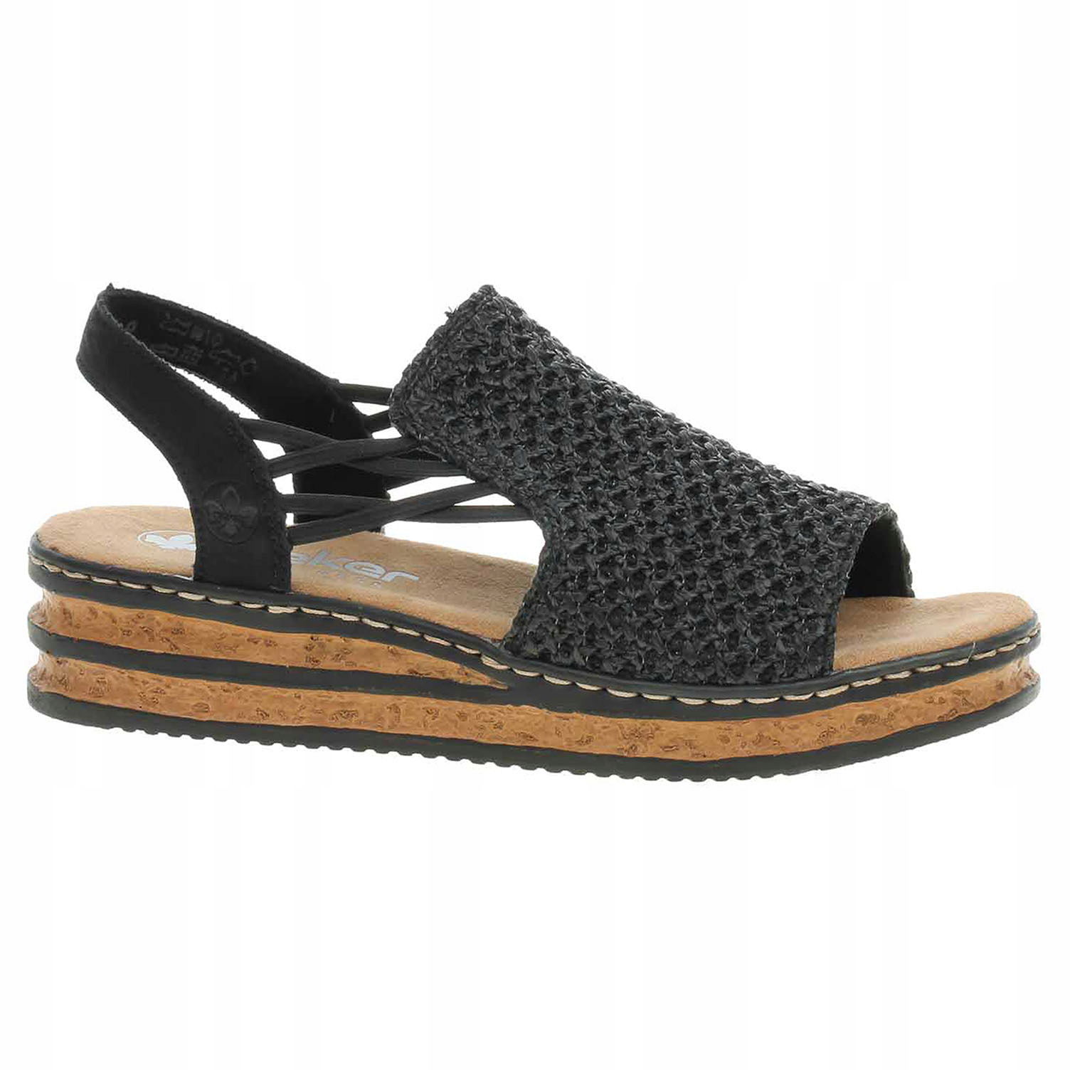 Dámske sandále Rieker 62941-00 schwarz 39