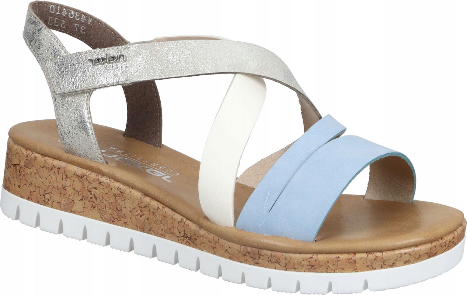 Dámske Sandále Rieker 910251-00 Farebné Na Suchý Zips