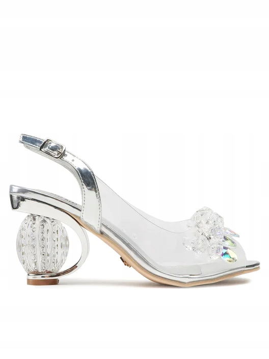 Dámske sandále Sca'viola H-05 Silver 37, Striebro