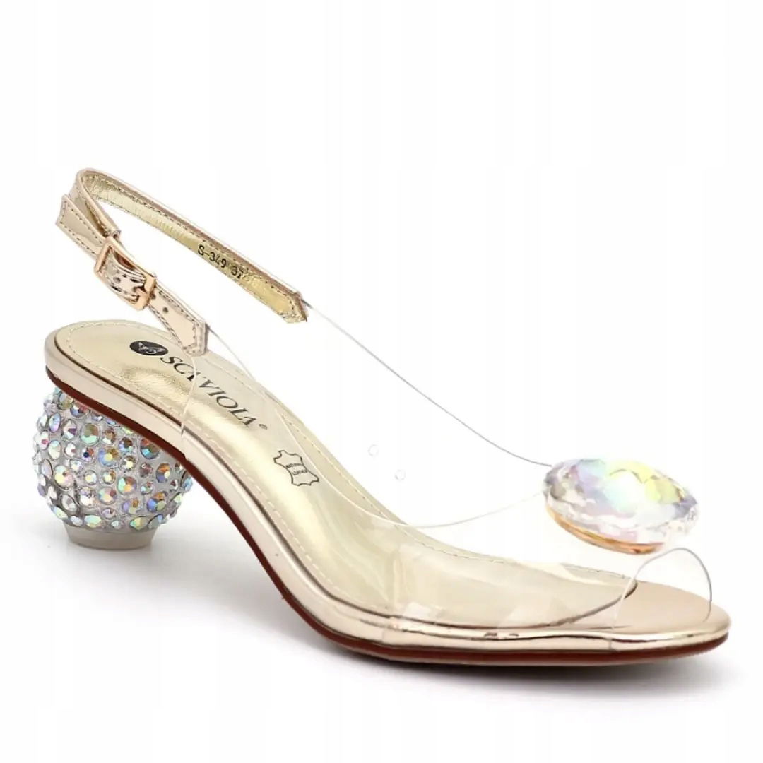 Dámske sandále Scaviola S-349 gold 38, zlaté