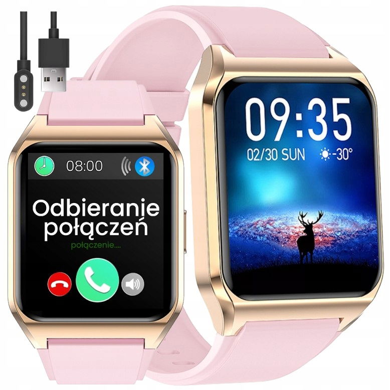 Dámske Smartwatch Rozhovory Termometer Menu Pl Gravírovanie