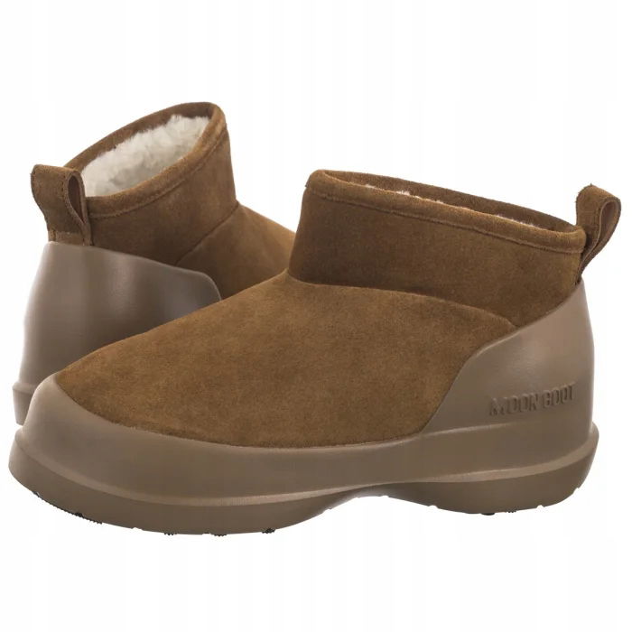 Dámske snehule Moon Boot Luna Low Boot Suede Cognac 2480040