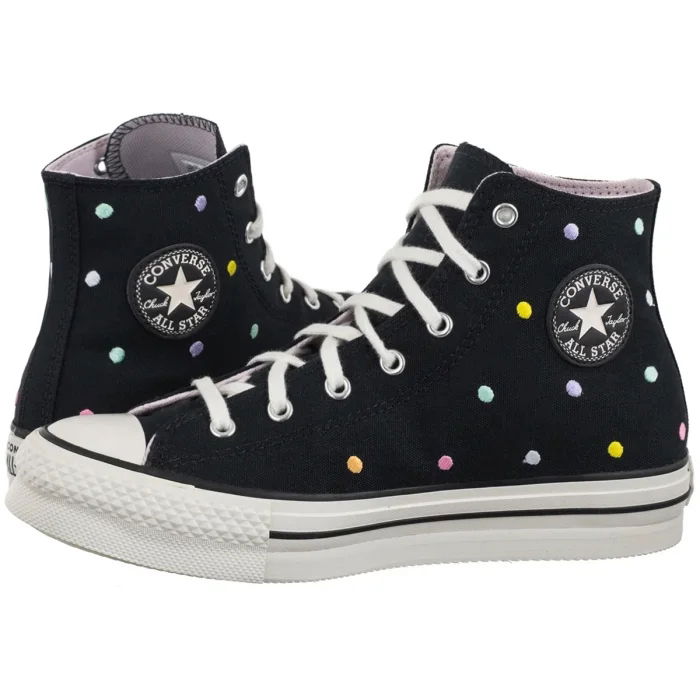 Dámske tenisky Converse Ctas Eva Lift Hi Black A12608C čierne