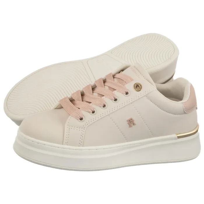 Dámske tenisky Tommy Hilfiger Low Cut White T3A9-34253 Biele