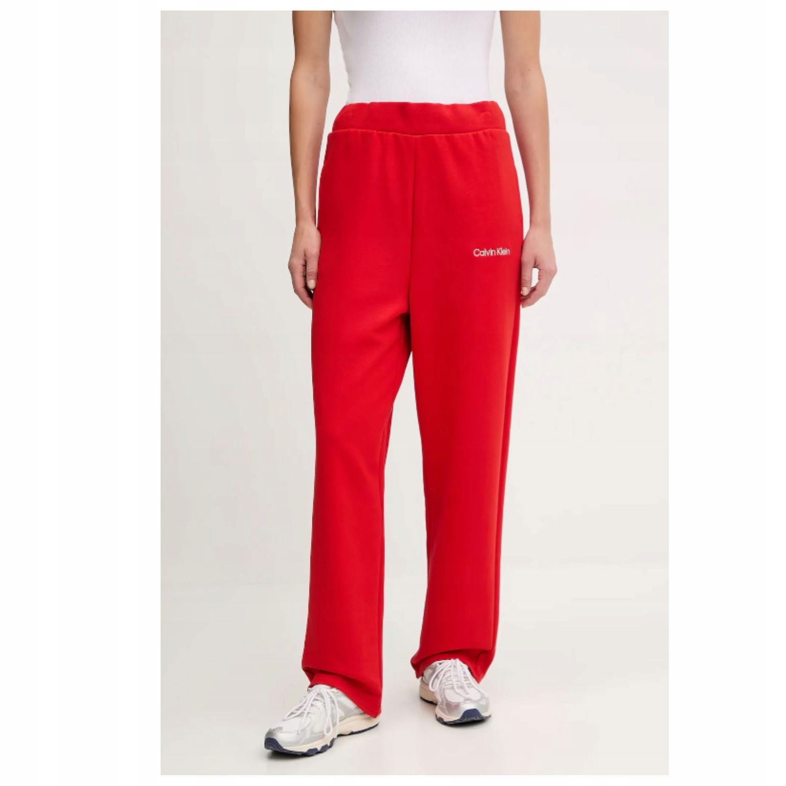 Dámske tepláky Calvin Klein Straight Leg With Rib