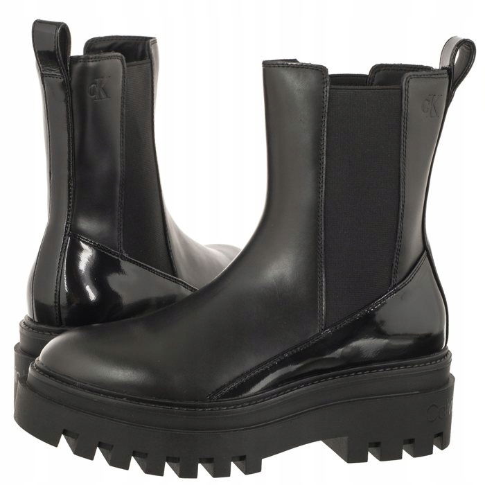 Dámske topánky Calvin Klein Chunky Boot čierne