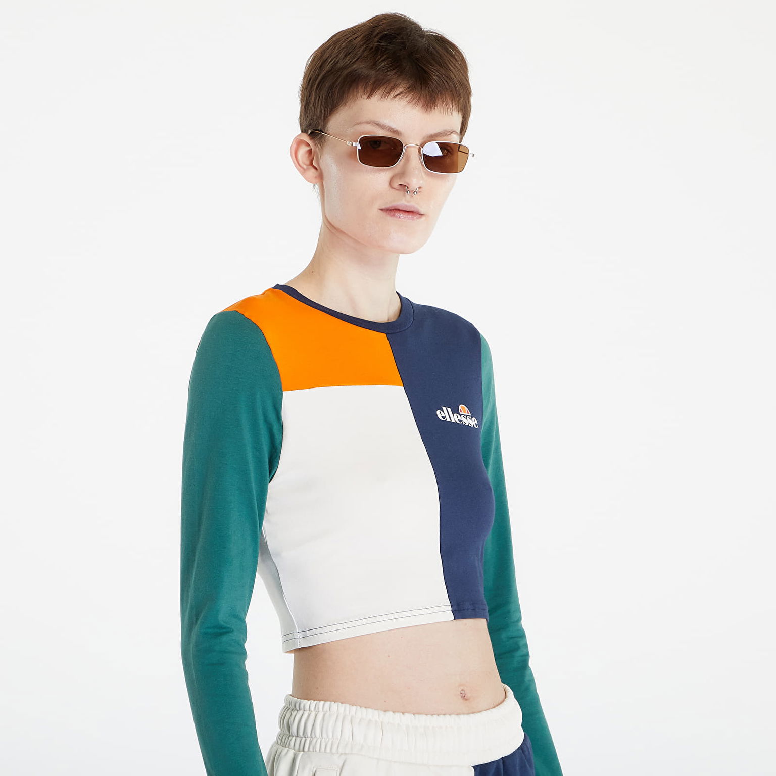 Dámske Tričko S Dlhým Rukávom Blúzka Top Crop Long Ellesse M