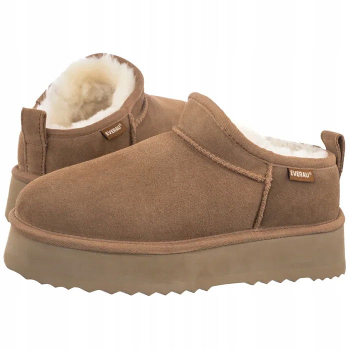 Dámske zimné čižmy Everau Partridge EAU3020 Chestnut, hnedé