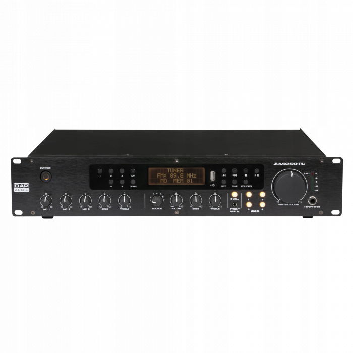 Dap ZA-9250TU – 4-zónový mixovací zosilňovač 250 W 100 V