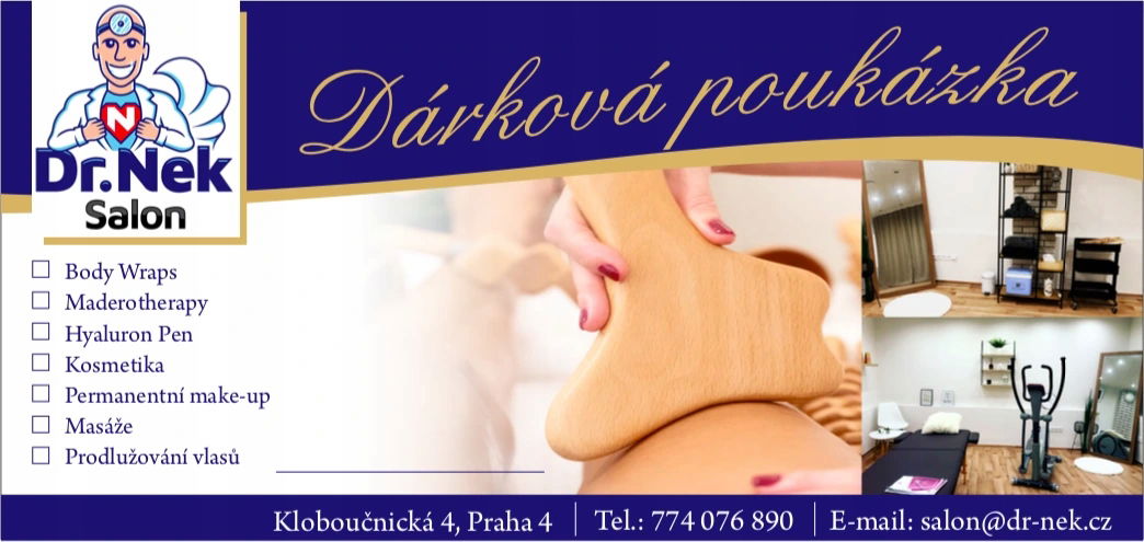 Darčekový poukaz do salónu Dr.nek 3000 Kč