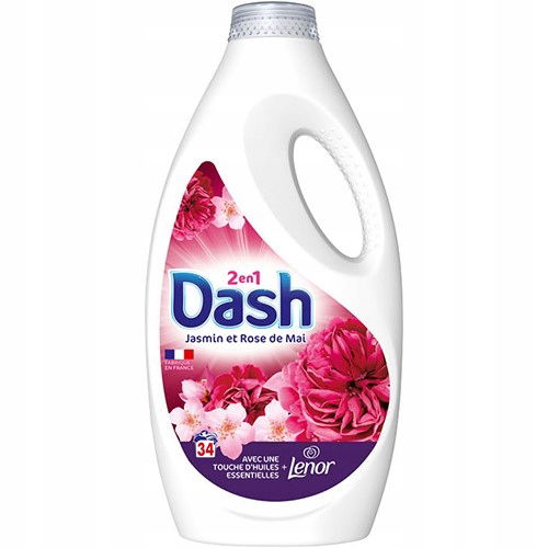 Dash 2v1 Jasmin & Rose de Mai Gel Gél na pranie 34p 1,53L Francúzsko