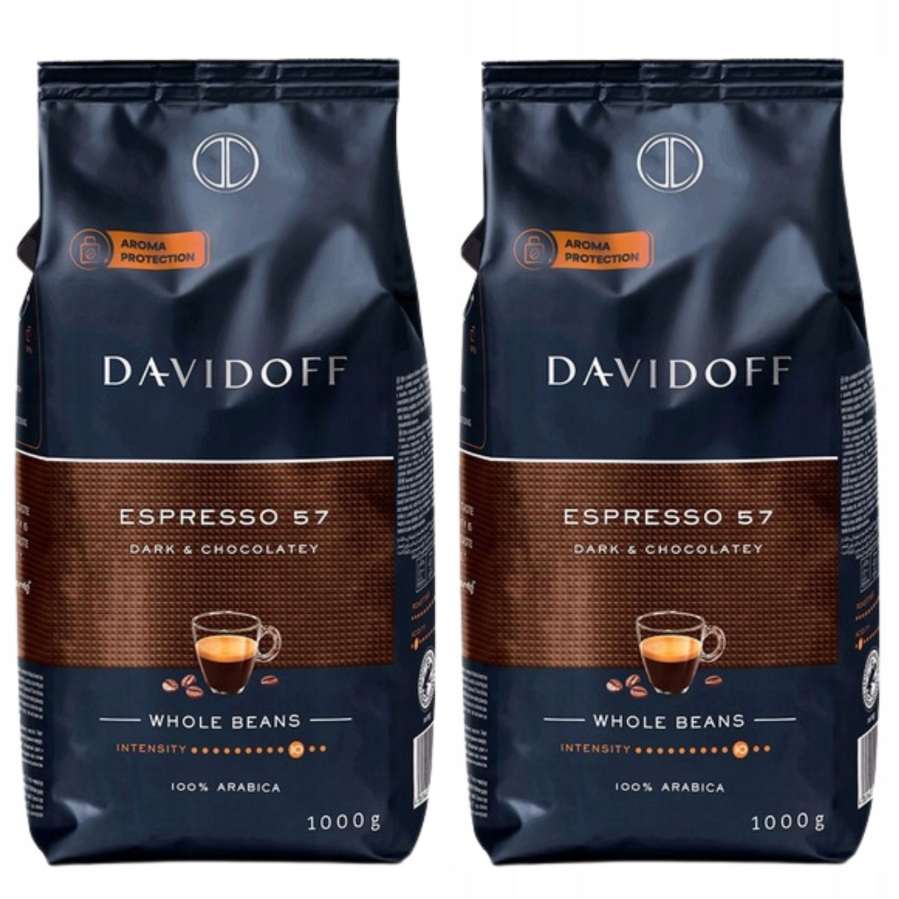Davidoff Espresso 57 Káva zrnková Premium 1kg x2