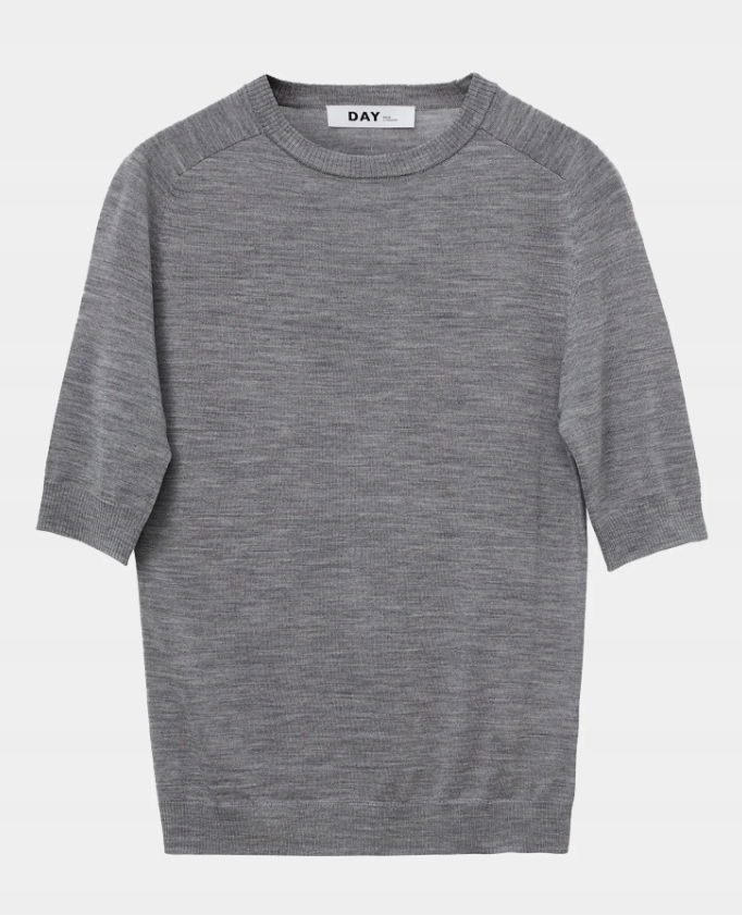 day birger t mikkelsen Dámsky sveter DAY-100052 500006 Medium Grey Melang